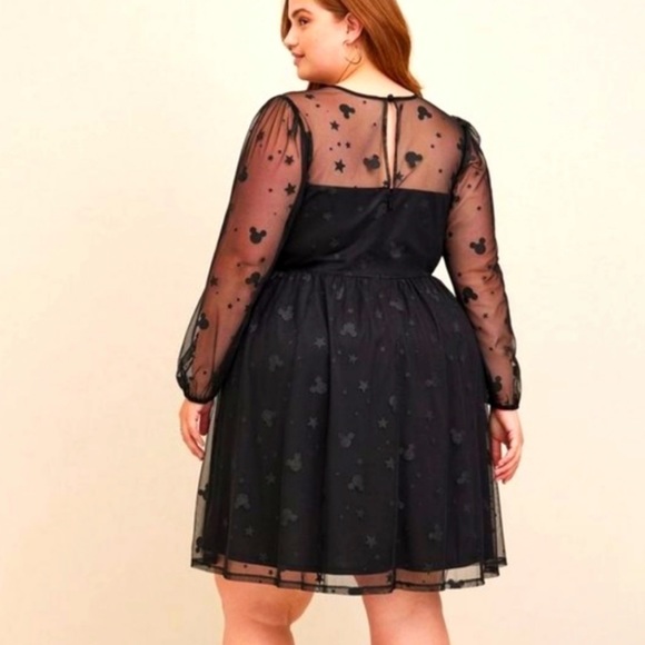 Torrid Disney Mickey Mesh Glitter Dress - Picture 2 of 7